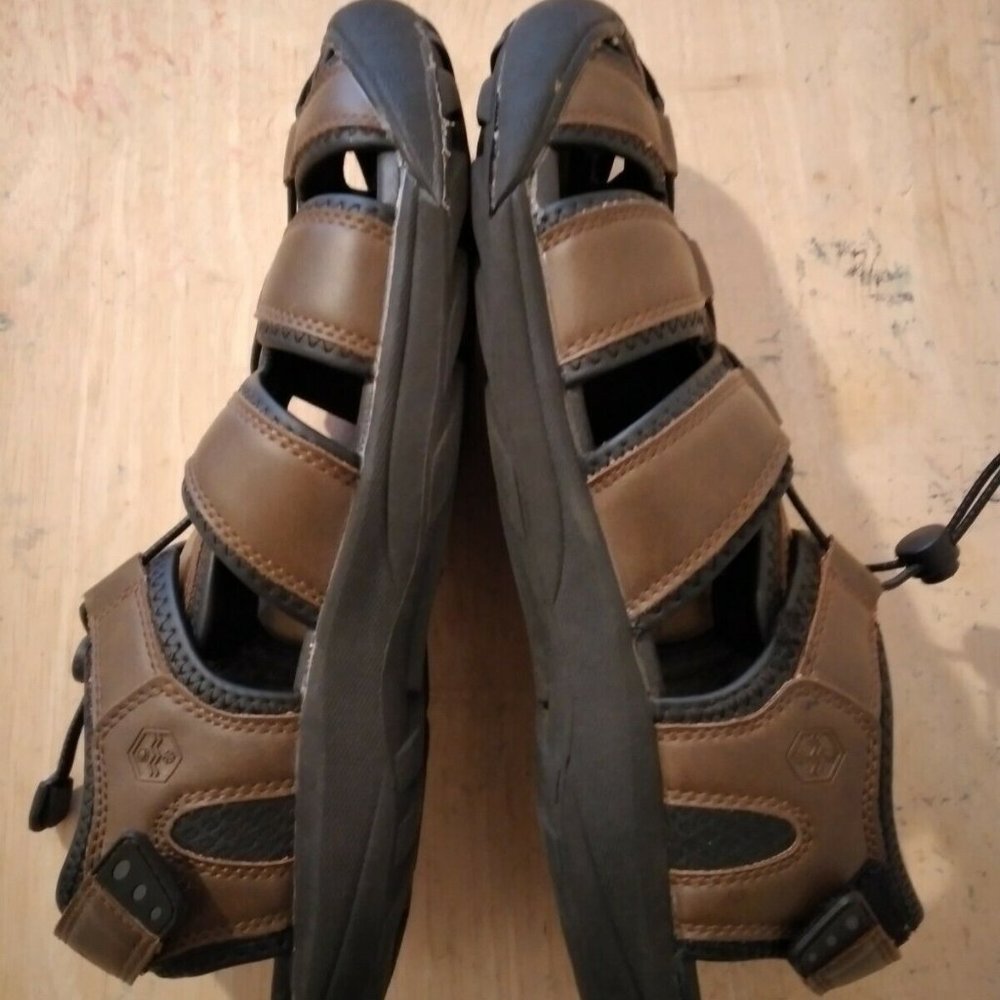 Khombu Men's Travis 1179295 Closed Toe Active Brown Fisherman Sandals - Picture 11 of 11